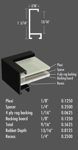 Nielsen Metal Frame Profile 117 for works on paper & photographs